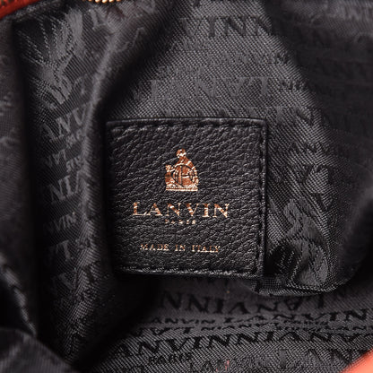 Lanvin Lambskin Quilted Amalia Cosmetic Pouch Coral 8 of 13