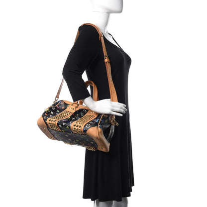 Louis Vuitton Monogram Multicolor Courtney MM Black 2 of 9