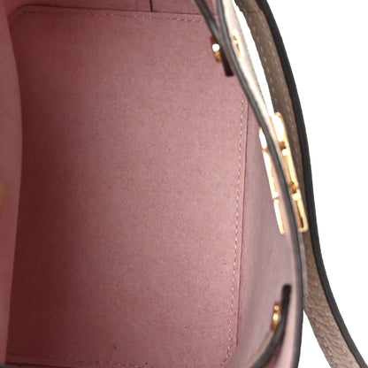 Louis Vuitton Calfskin Nano Lockme Bucket Greige 6 of 8