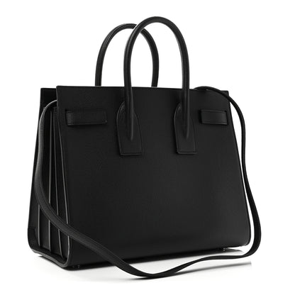 Saint Laurent Grained Calfskin Small Sac De Jour Black 3 of 9