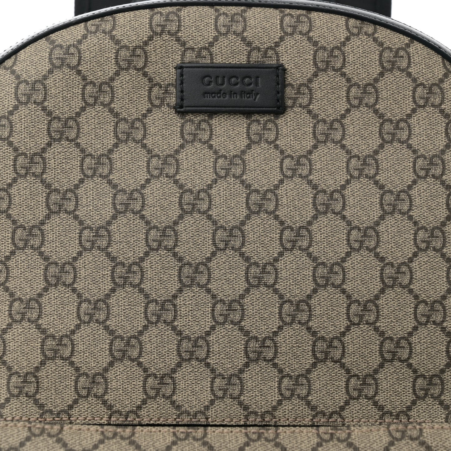 GG Supreme Monogram Medium Backpack Black
