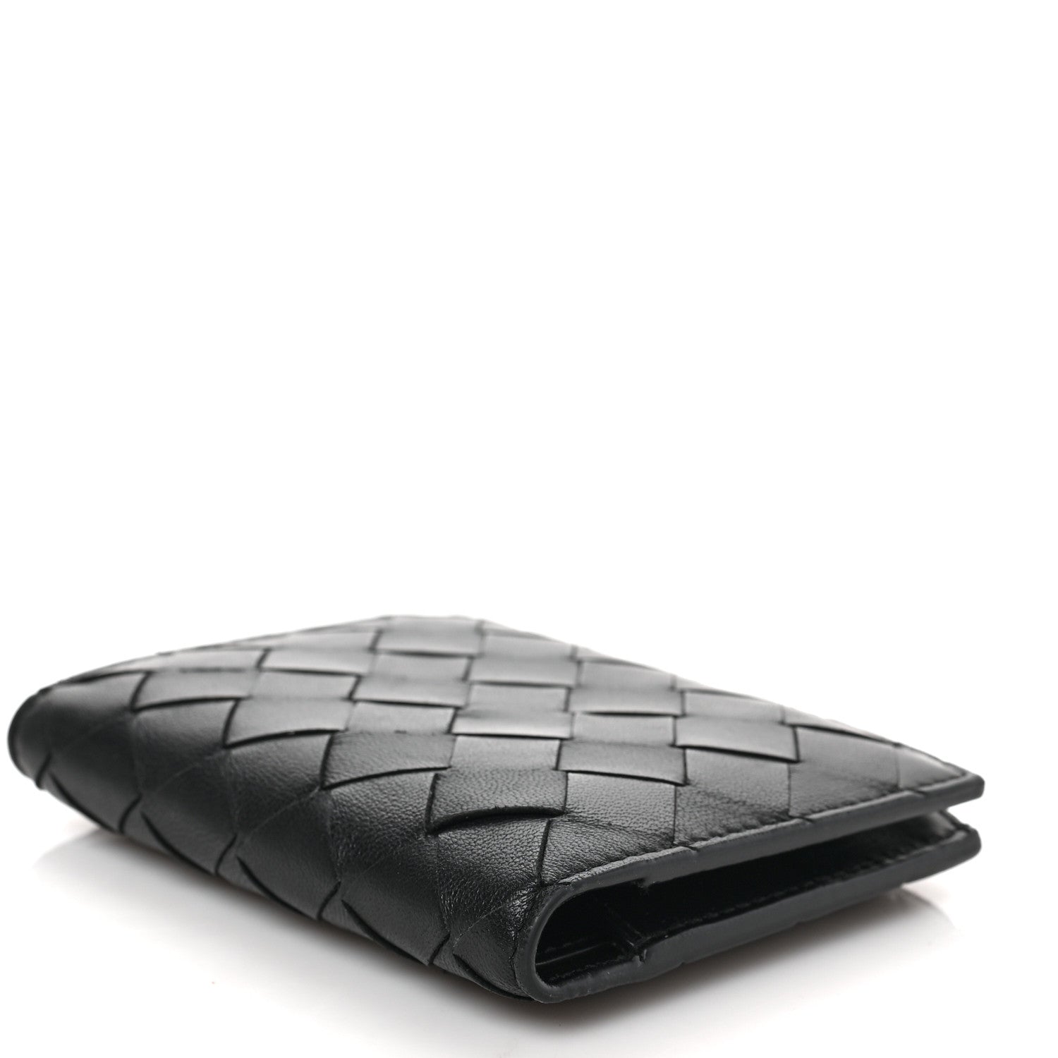 Bottega Veneta Nappa Intrecciato Bifold Zip Wallet Black 4 of 7