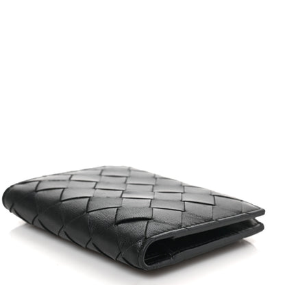 Bottega Veneta Nappa Intrecciato Bifold Zip Wallet Black 4 of 7