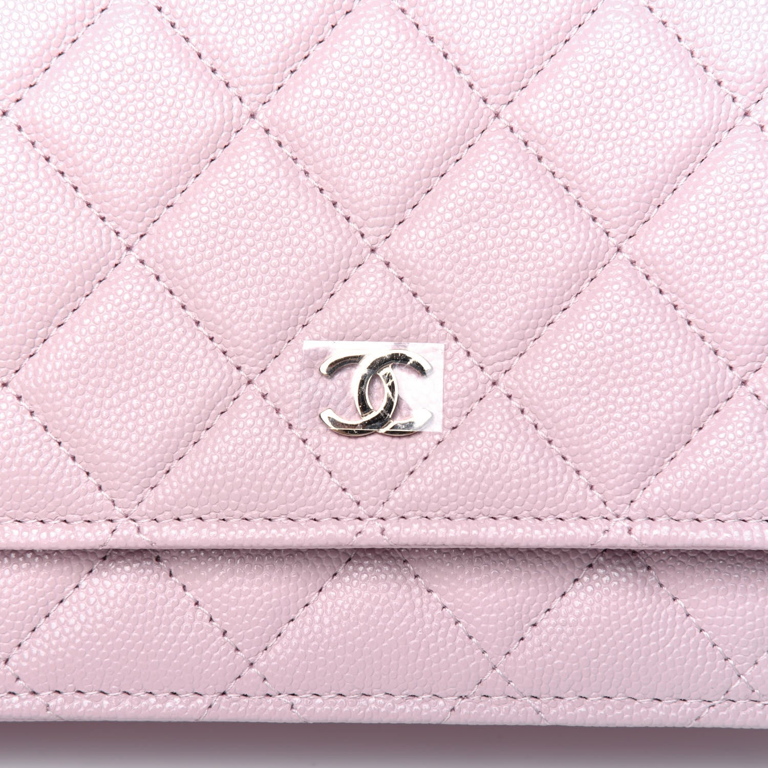 Chanel Caviar Quilted Wallet On Chain WOC Light Pink 17 of 18