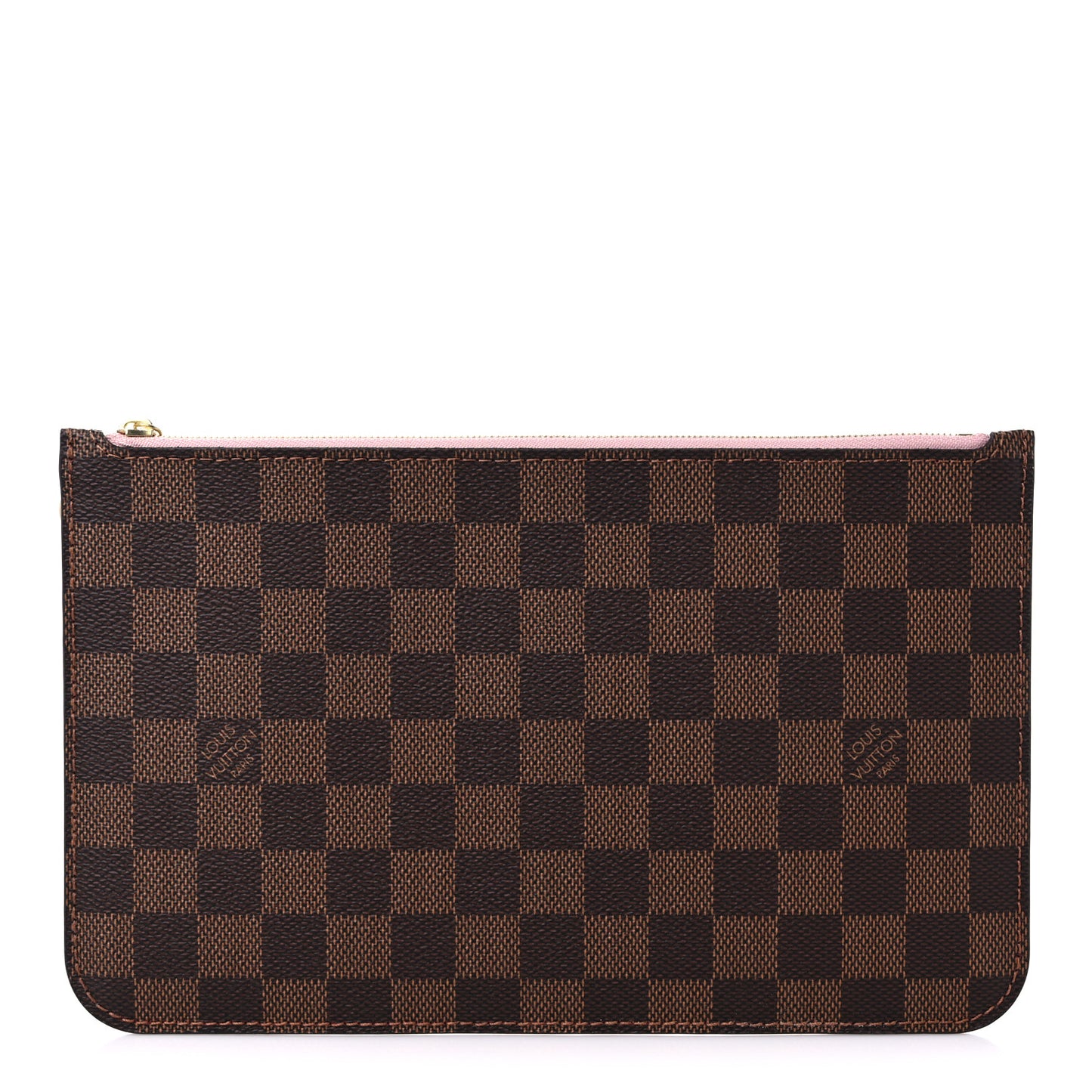 Damier Ebene Neverfull MM GM Pochette Rose Ballerine