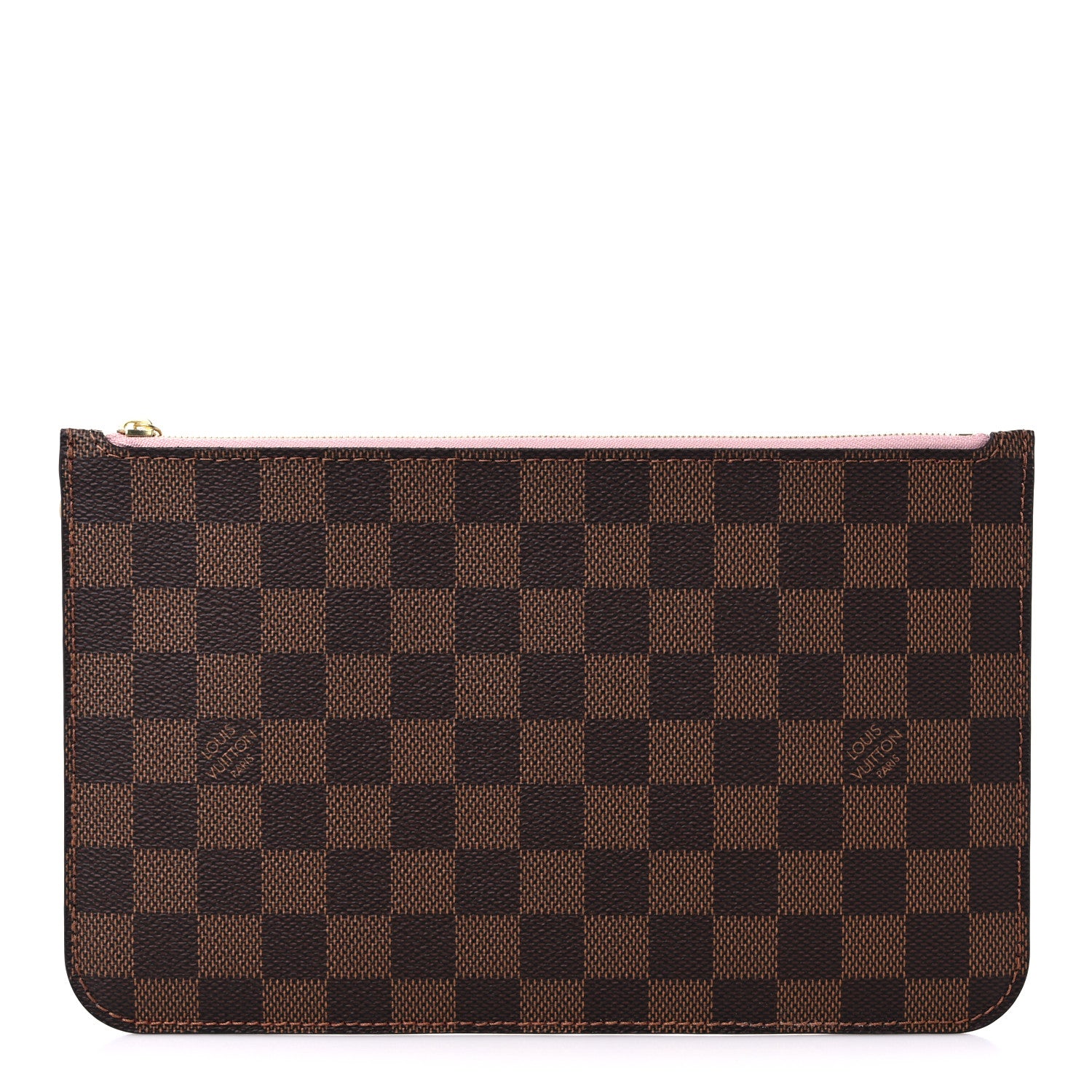 Louis Vuitton Damier Ebene Neverfull MM GM Pochette Rose Ballerine 1 of 7