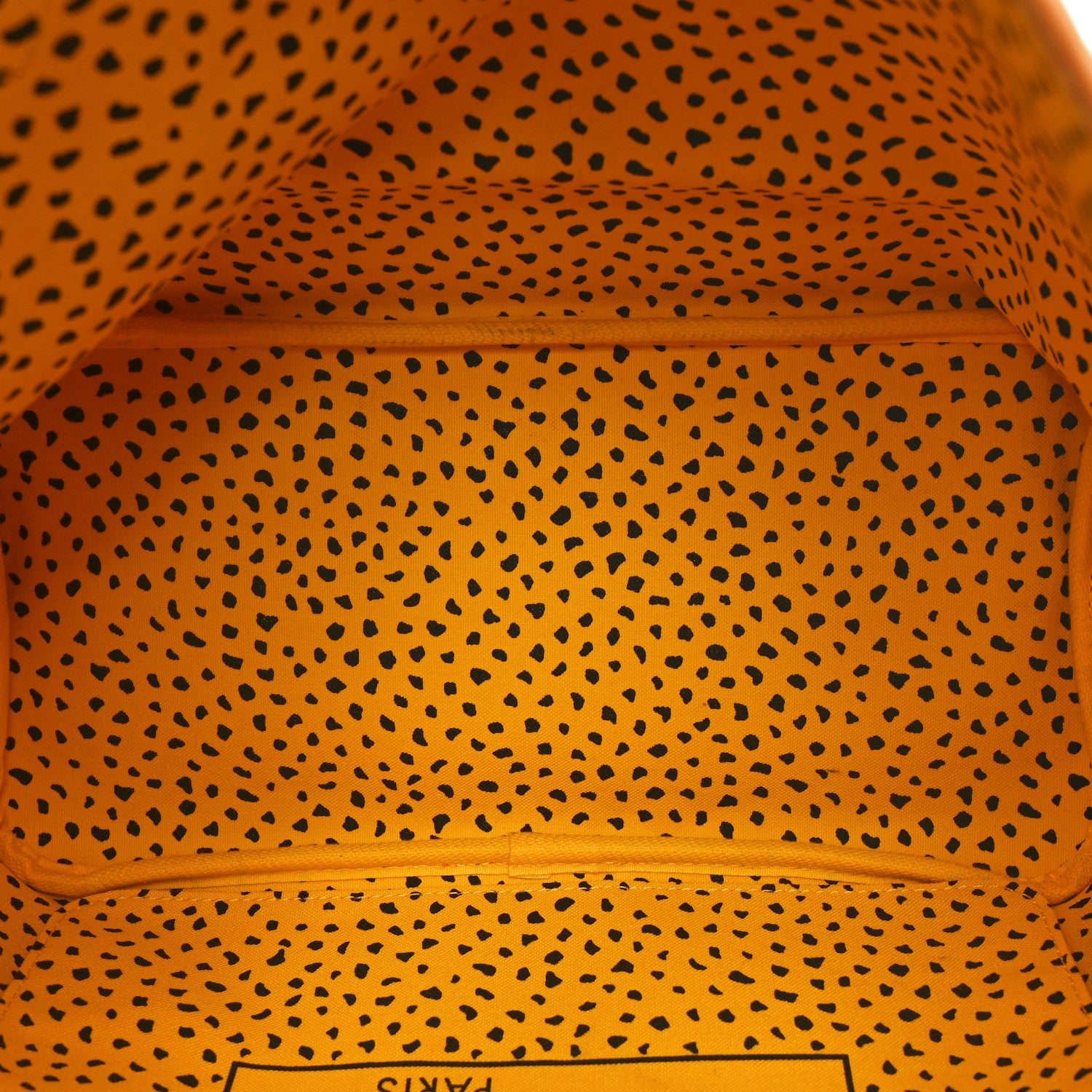 Louis Vuitton Monogram Kusama Waves Neverfull MM Yellow 5 of 10