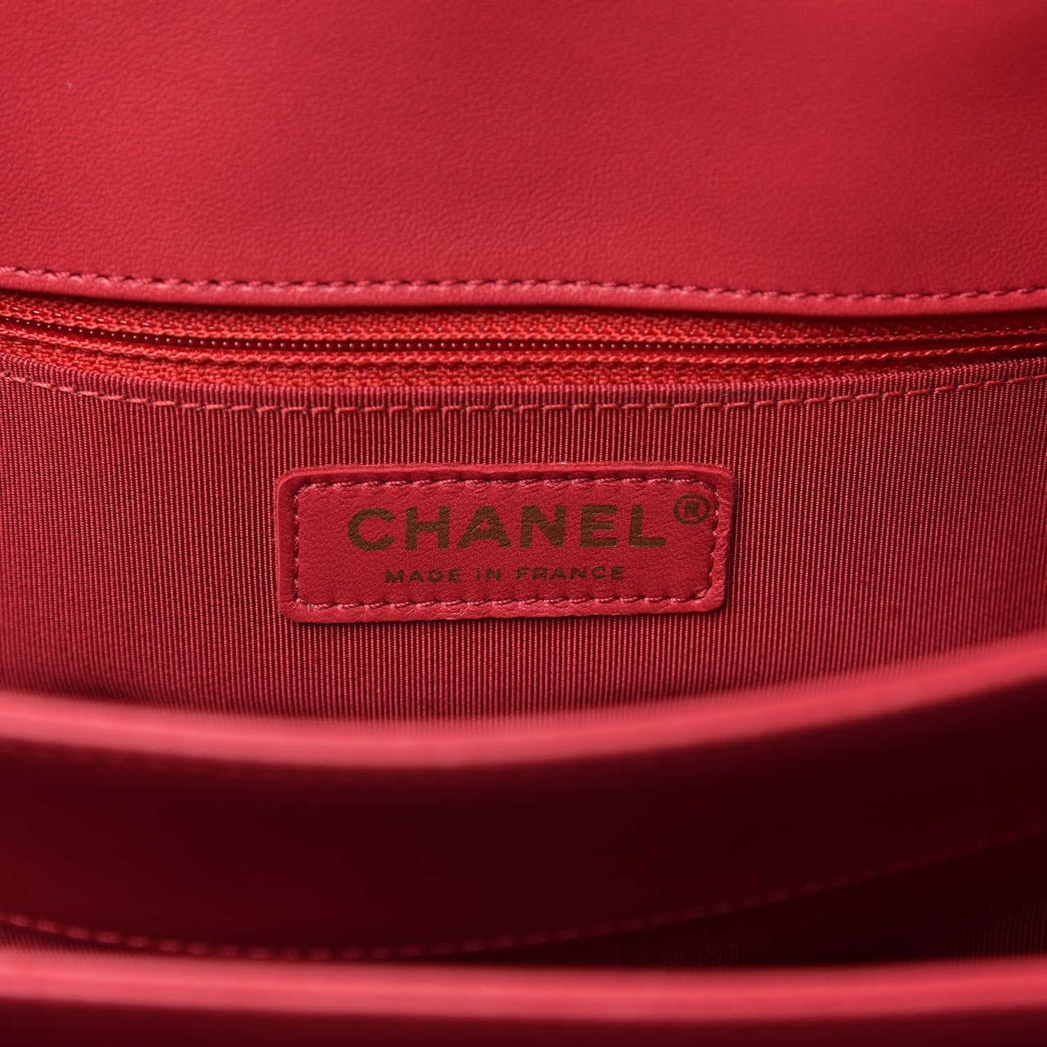 Chanel Patent Goatskin Quilted 3 Pocket Accordion Flap Red 7 of 11