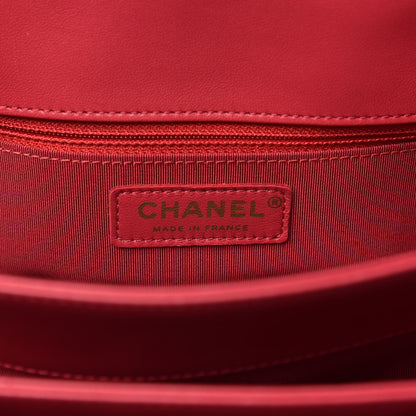 Chanel Patent Goatskin Quilted 3 Pocket Accordion Flap Red 7 of 11
