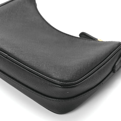 Prada Saffiano Lux Mini Shoulder Bag Black 12 of 12
