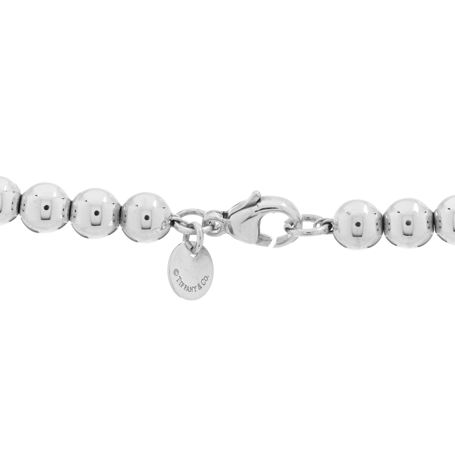 Tiffany Sterling Silver HardWear Graduated Ball Necklace 3 of 3