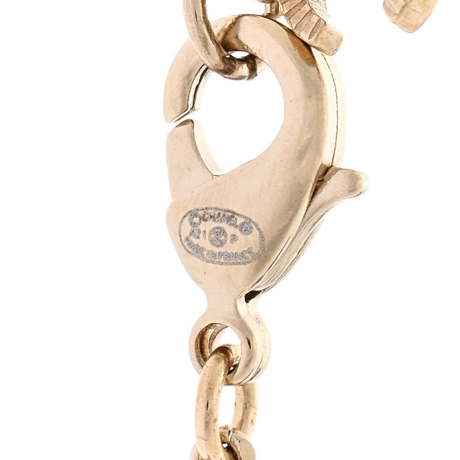 Chanel Enamel CC Logo Chain Necklace Ruthenium White 4 of 4