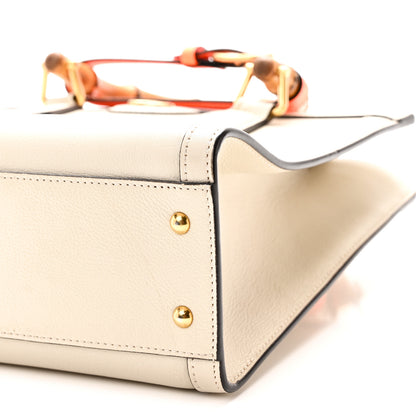 Gucci Wonka Grain Calfskin Small Diana Tote Bag Mystic White 10 of 10