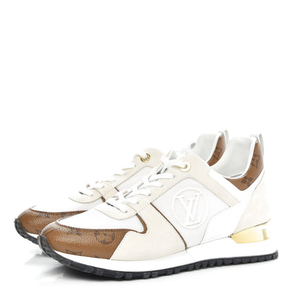 Louis Vuitton Calfskin Monogram Run Away Sneakers 39.5 White 3 of 9