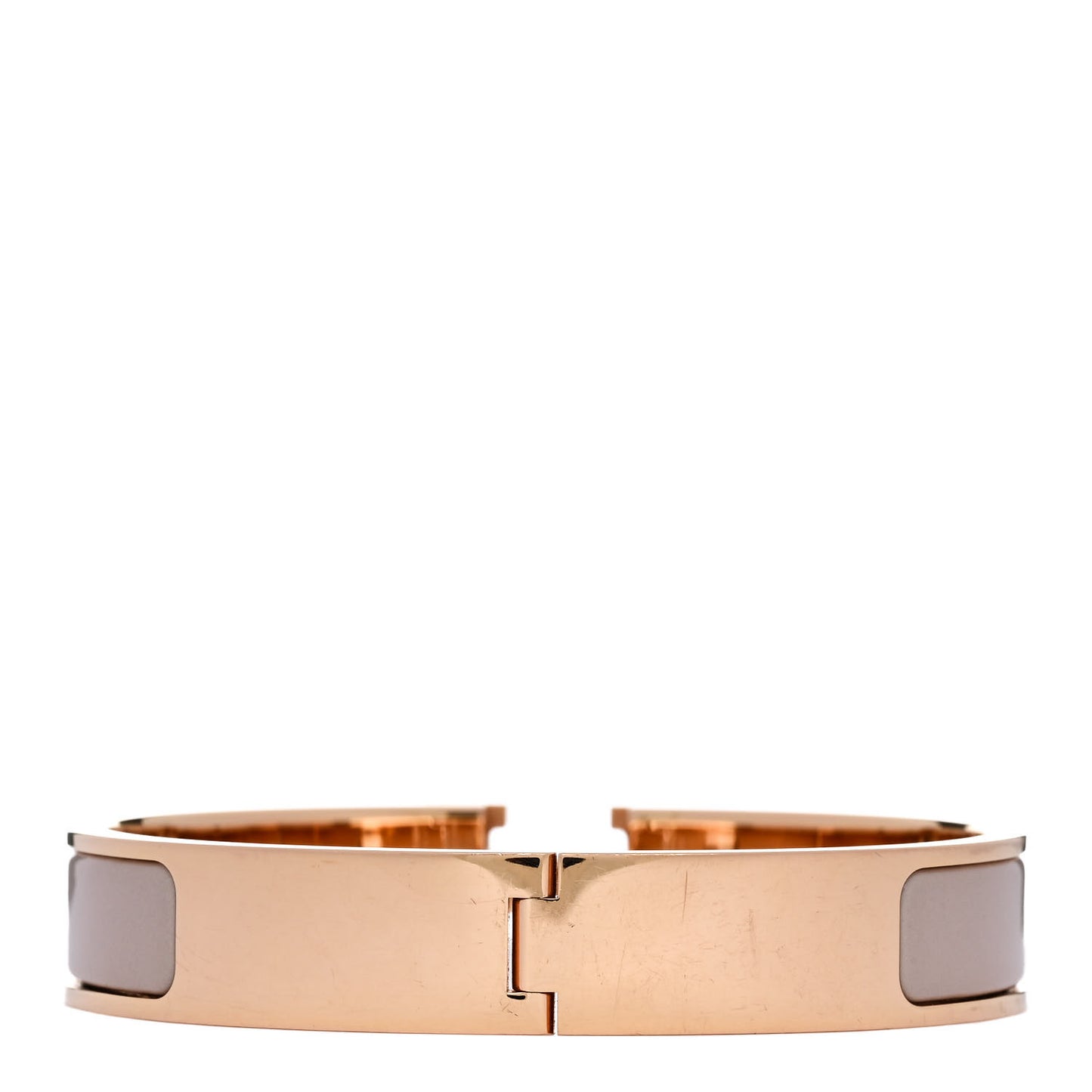 Enamel Narrow Clic Clac H Bracelet GM Beige Rose