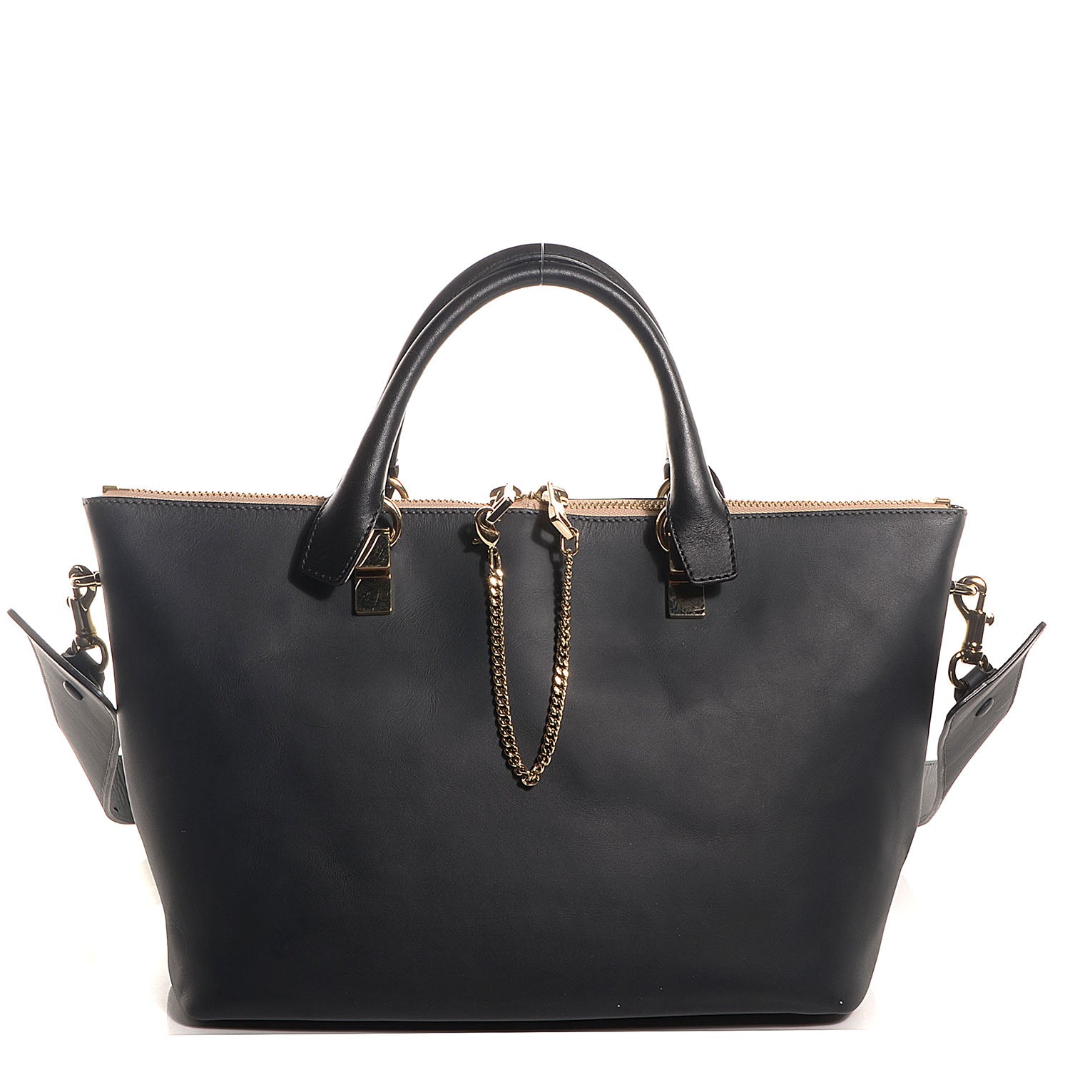 Chloe Smooth Calfskin Medium Baylee Tote Mushroom Black 1 of 8
