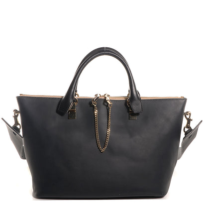 Chloe Smooth Calfskin Medium Baylee Tote Mushroom Black 1 of 8