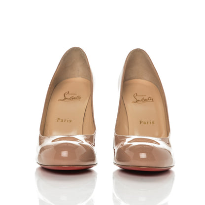 Christian Louboutin Patent Simple 100 Pumps 39.5 Nude 2 of 6