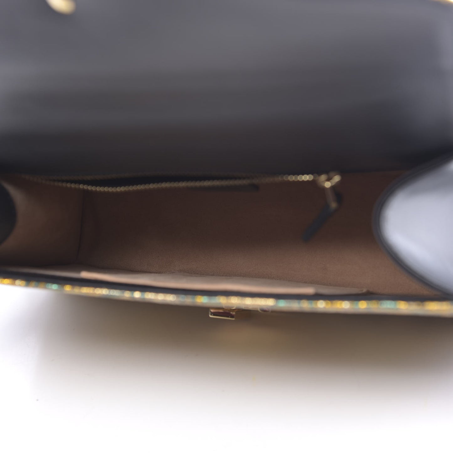 Iridescent Brocade Small Sylvie Shoulder Bag Gold