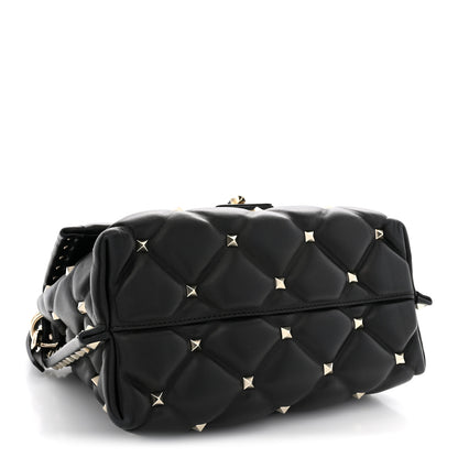 Valentino Garavani Nappa Medium Candystud Top Handle Bag Black 4 of 10
