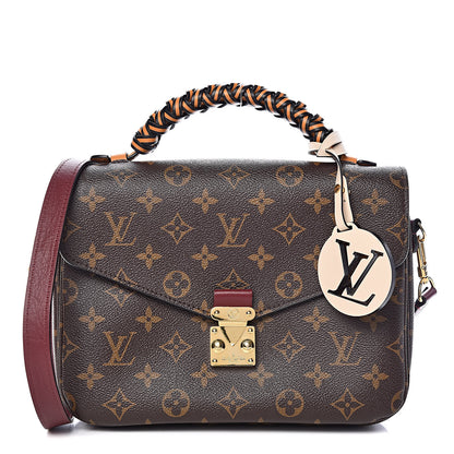 Louis Vuitton Monogram Braided Pochette Metis Safran 1 of 10