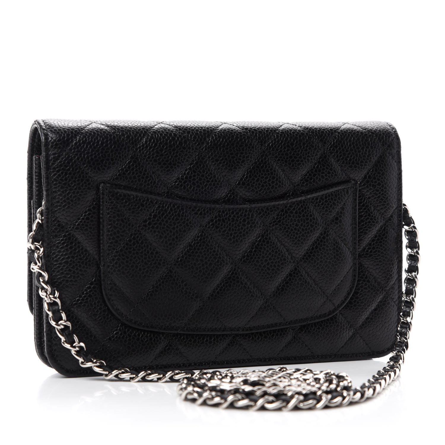 Chanel Caviar Quilted Wallet On Chain WOC Black 3 of 12