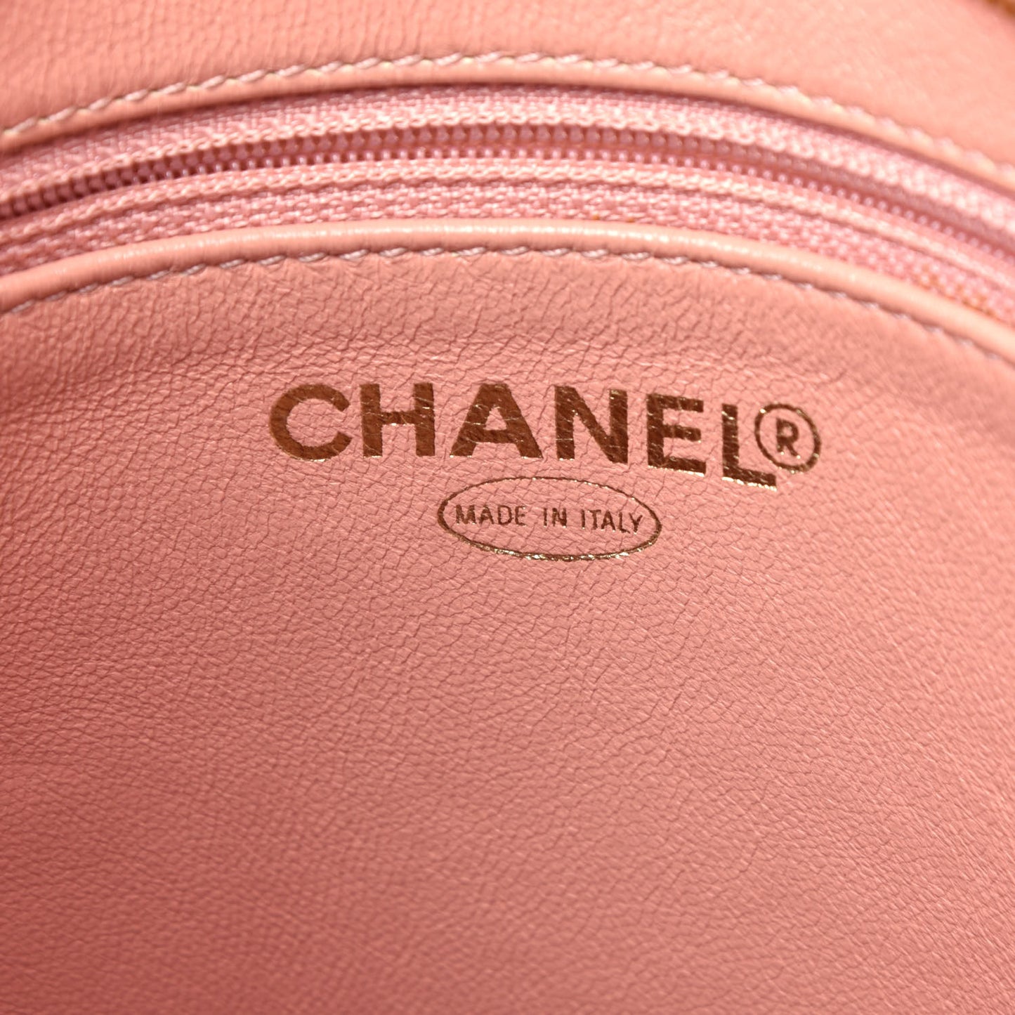 Caviar Medallion CC Tote Light PinkCHANEL Caviar Quilted Medallion Tote Pink
