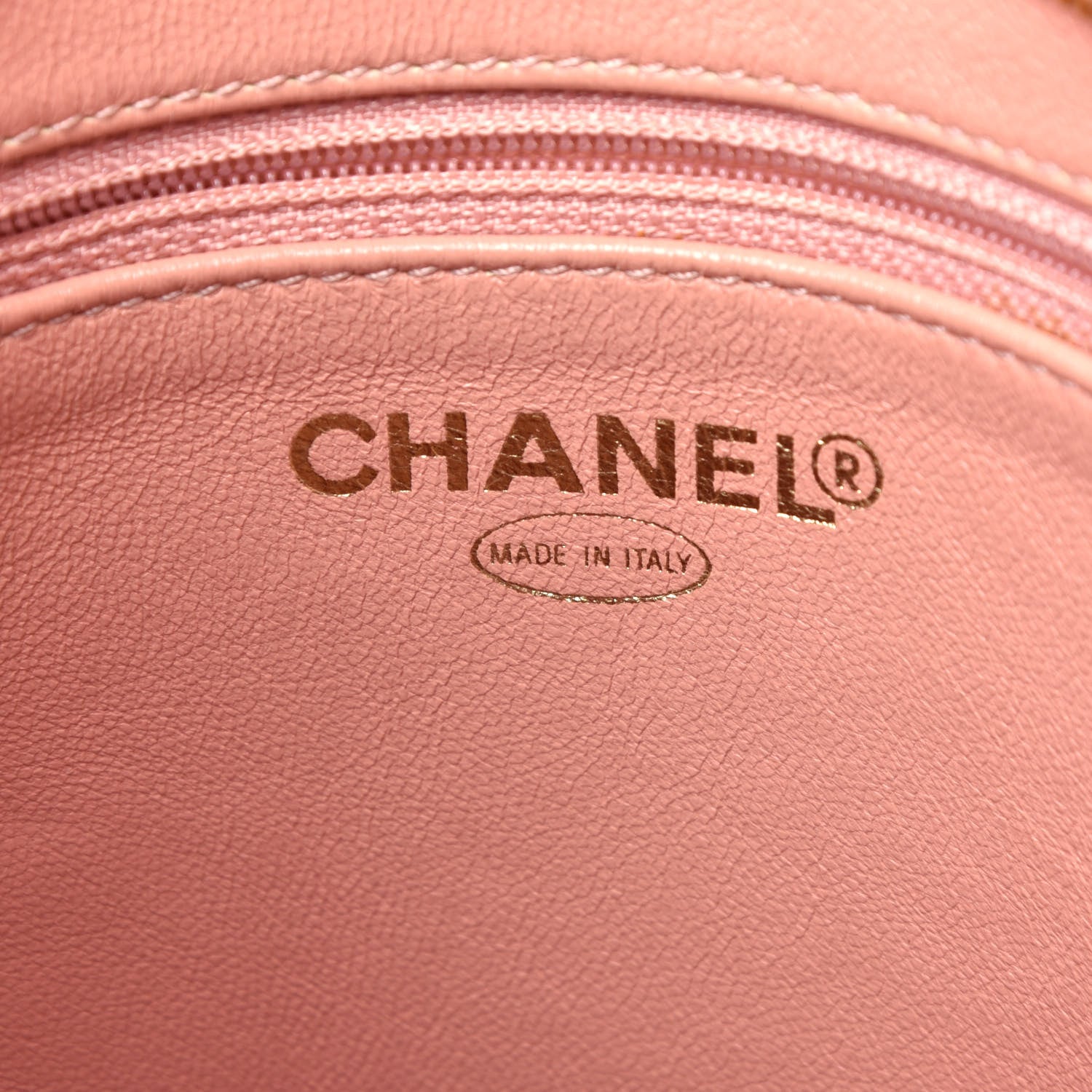 Chanel Caviar Medallion CC Tote Light PinkCHANEL Caviar Quilted Medallion Tote Pink 6 of 10