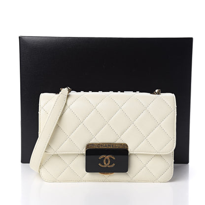 Chanel Sheepskin Quilted Mini Beauty Lock Flap White 11 of 11