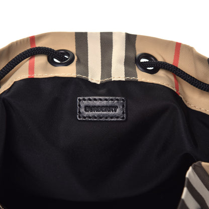Burberry Econyl Icon Stripe Phoebe Drawcord Pouch Archive Beige 5 of 8