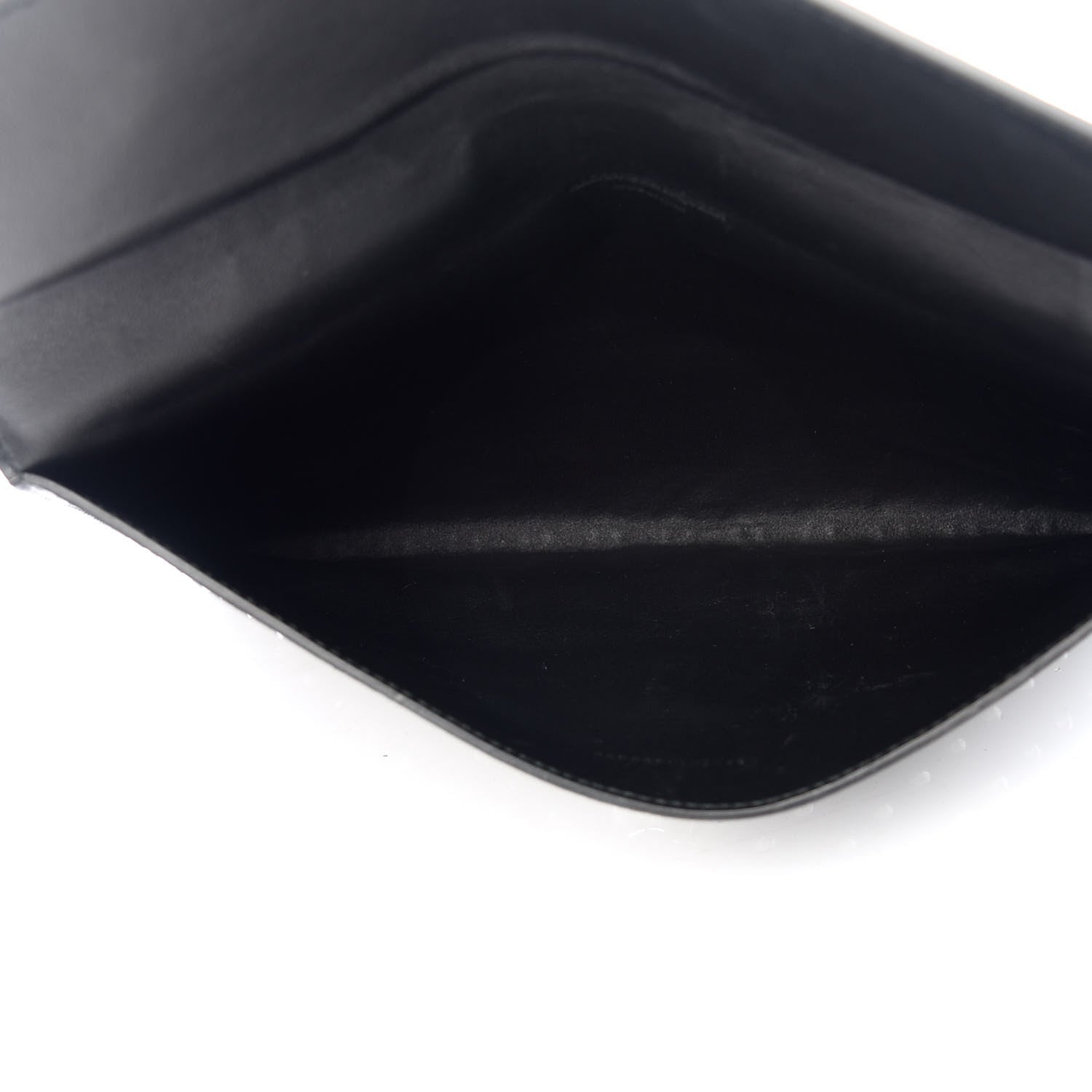 Alexander McQueen Grained Calfskin Studded Skull Envelope Clutch Black 5 of 8