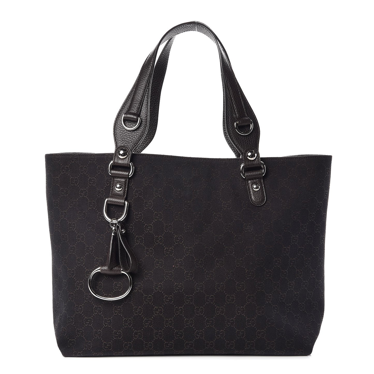 Monogram Icon Bit Tote Dark Brown