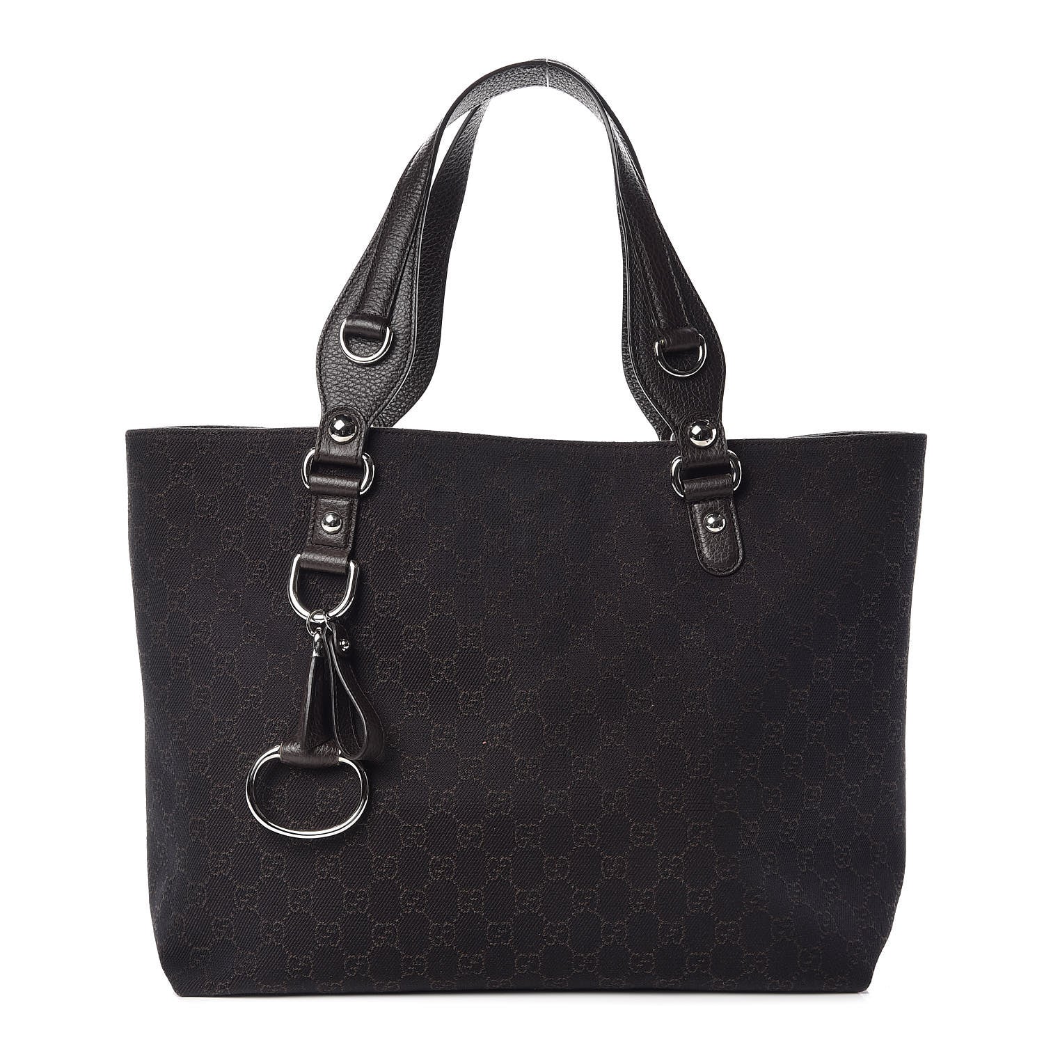 Gucci Monogram Icon Bit Tote Dark Brown 1 of 9