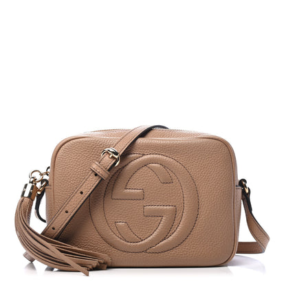 Gucci Pebbled Calfskin Small Soho Disco Bag Rose Beige 1 of 4