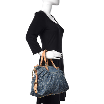 Louis Vuitton Denim Neo Cabby MM Blue 3 of 12