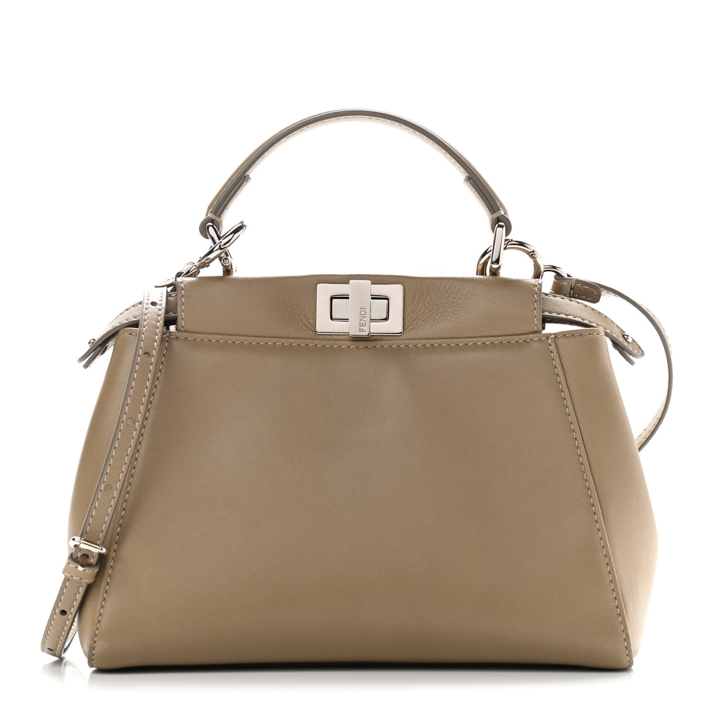 Nappa Mini Peekaboo Iconic Satchel Tortora