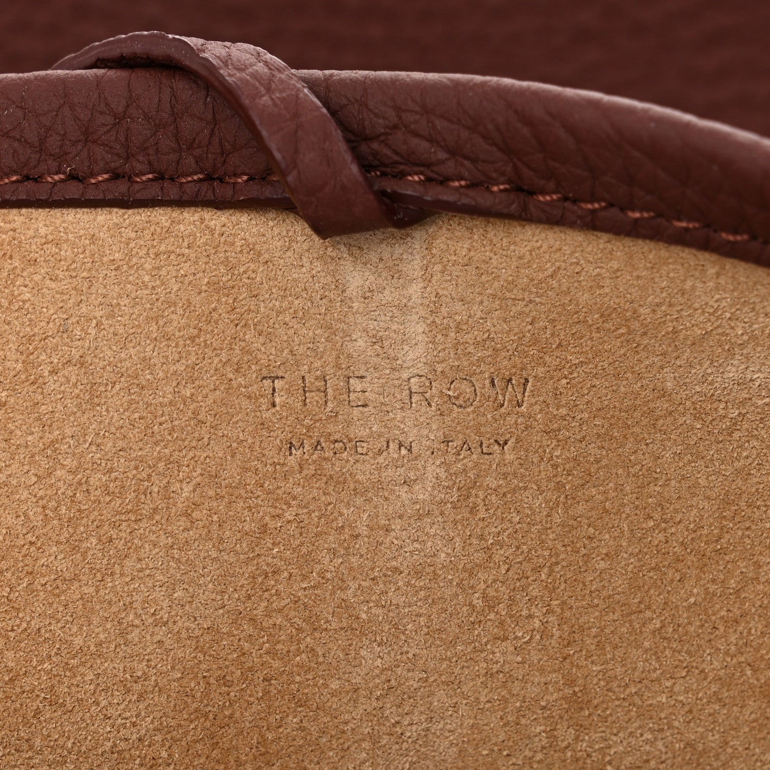 The Row Grained Calfskin Small N/S Park Tote Cognac 6 of 9