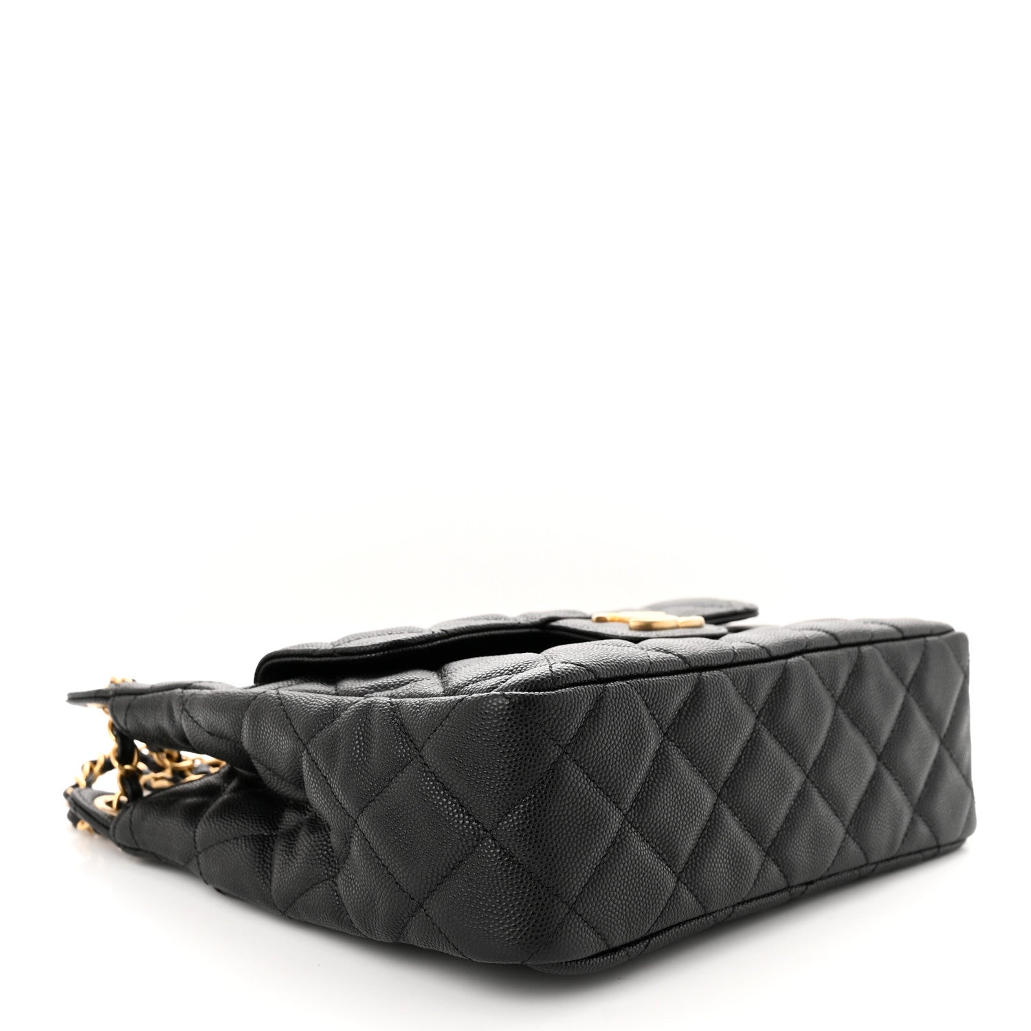 Chanel Caviar Quilted Wavy CC Hobo Black 4 of 11