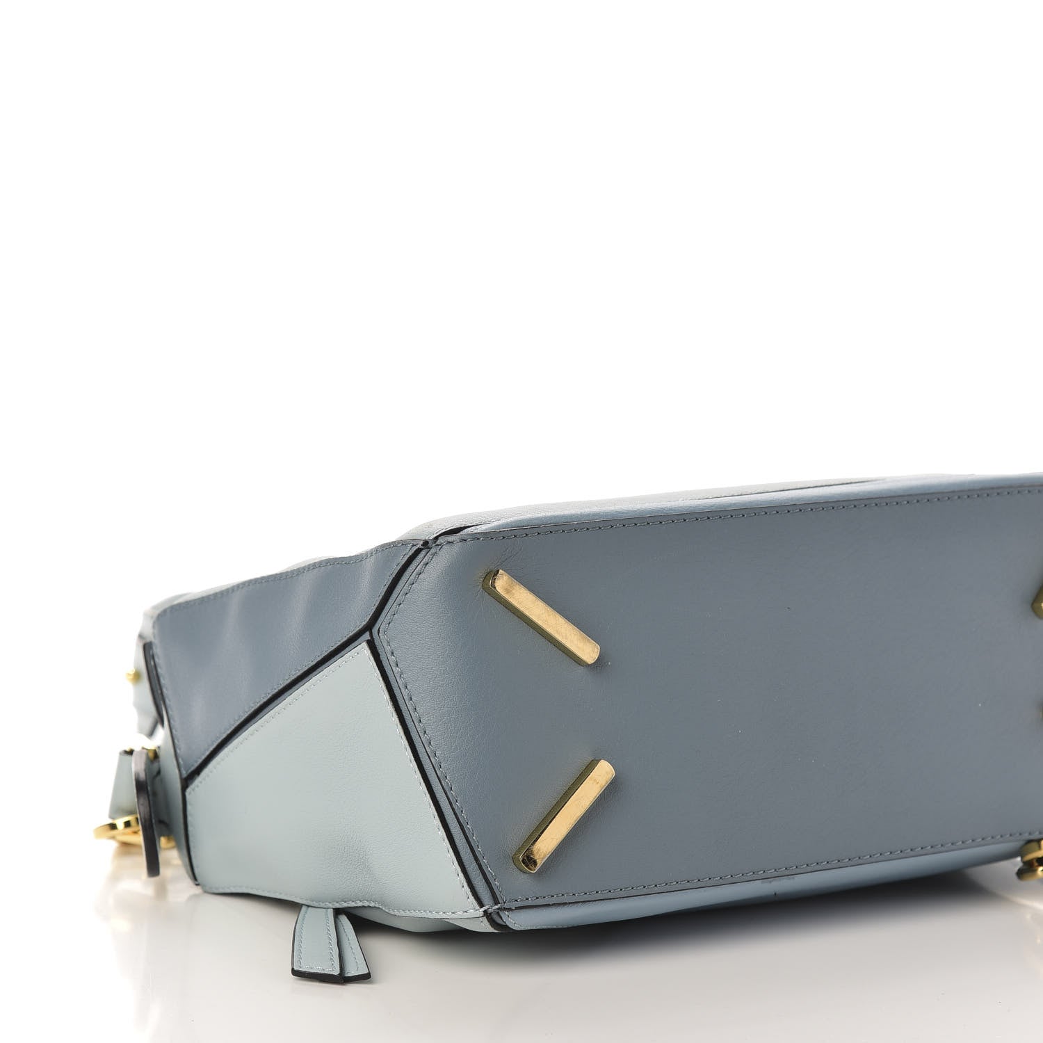 Loewe Calfskin Small Puzzle Bag Aqua Light Blue Stone Blue 7 of 9