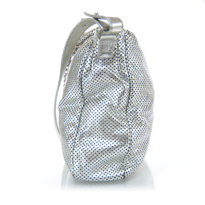 Chanel Metallic Glazed Calfskin Perforated Medium Rodeo Drive Tote Silver 6 of 11