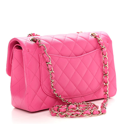 Chanel Caviar Quilted Small Double Flap Dark Pink 2 of 8