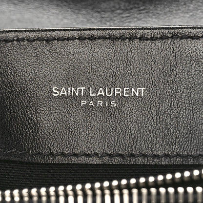 Saint Laurent Calfskin Y Quilted Monogram Small Loulou Chain Satchel Black 6 of 8