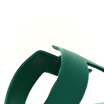 Hermes Epsom Oran Sandals 40.5 Vert Emeraude 9 of 10