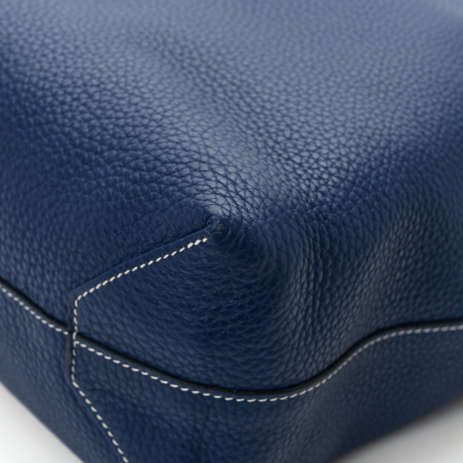 Hermes Taurillon Clemence Double Sens 36 Reversible Tote Deep Bleu Vert Bosphere 17 of 17
