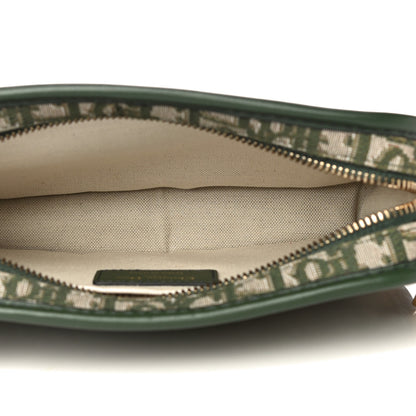Christian Dior Oblique Diorquake Clutch Green 5 of 10