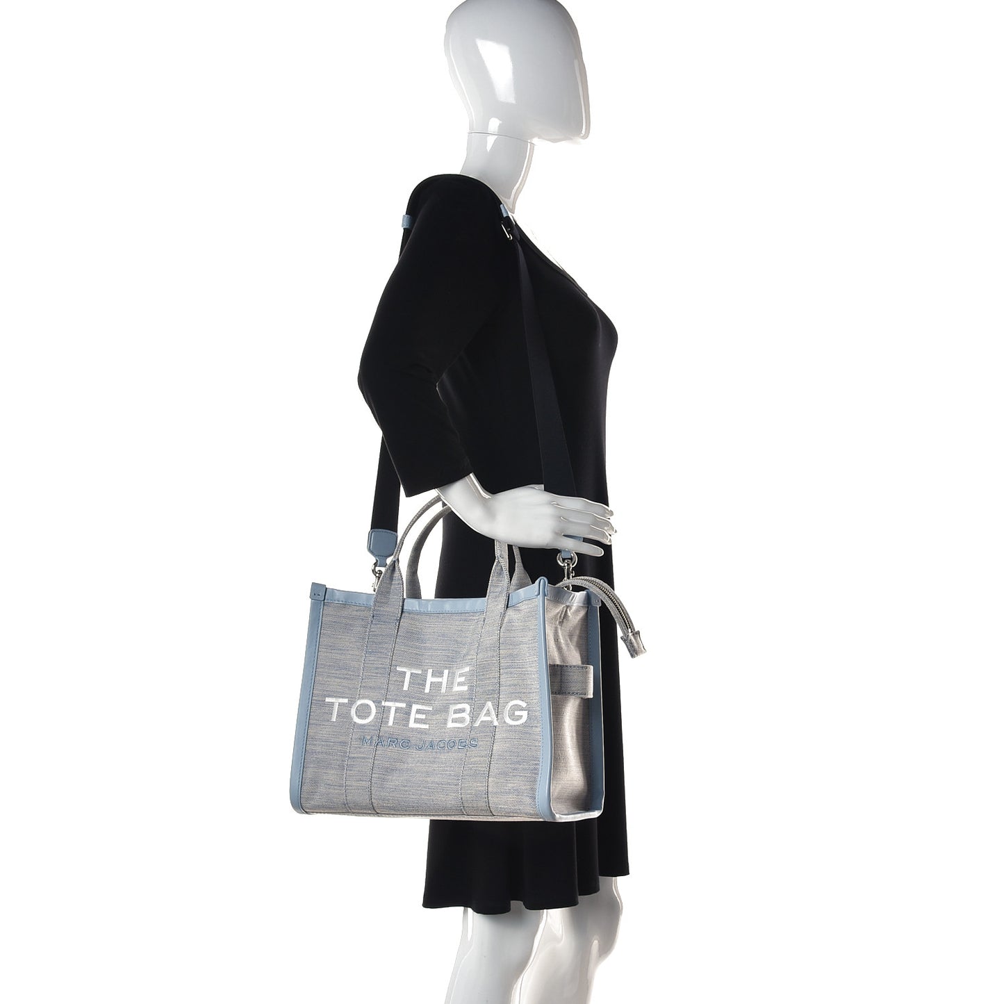 Canvas Small Summer Tote Bag Blue