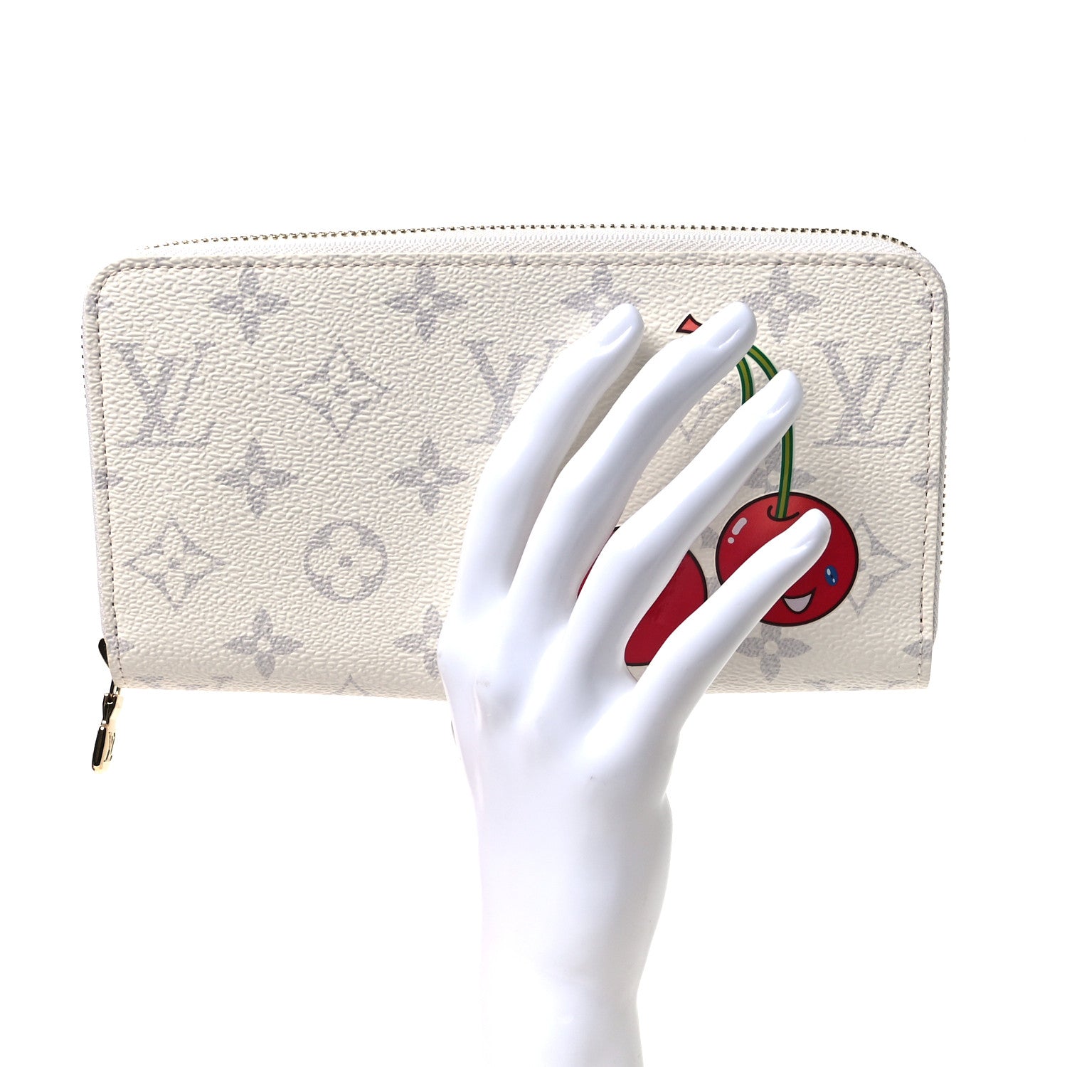 Louis Vuitton LV X TM Monogram Cerises Zippy Wallet White 4 of 14
