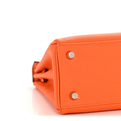 Hermes Togo Kelly Retourne 25 Orange Minium 9 of 14