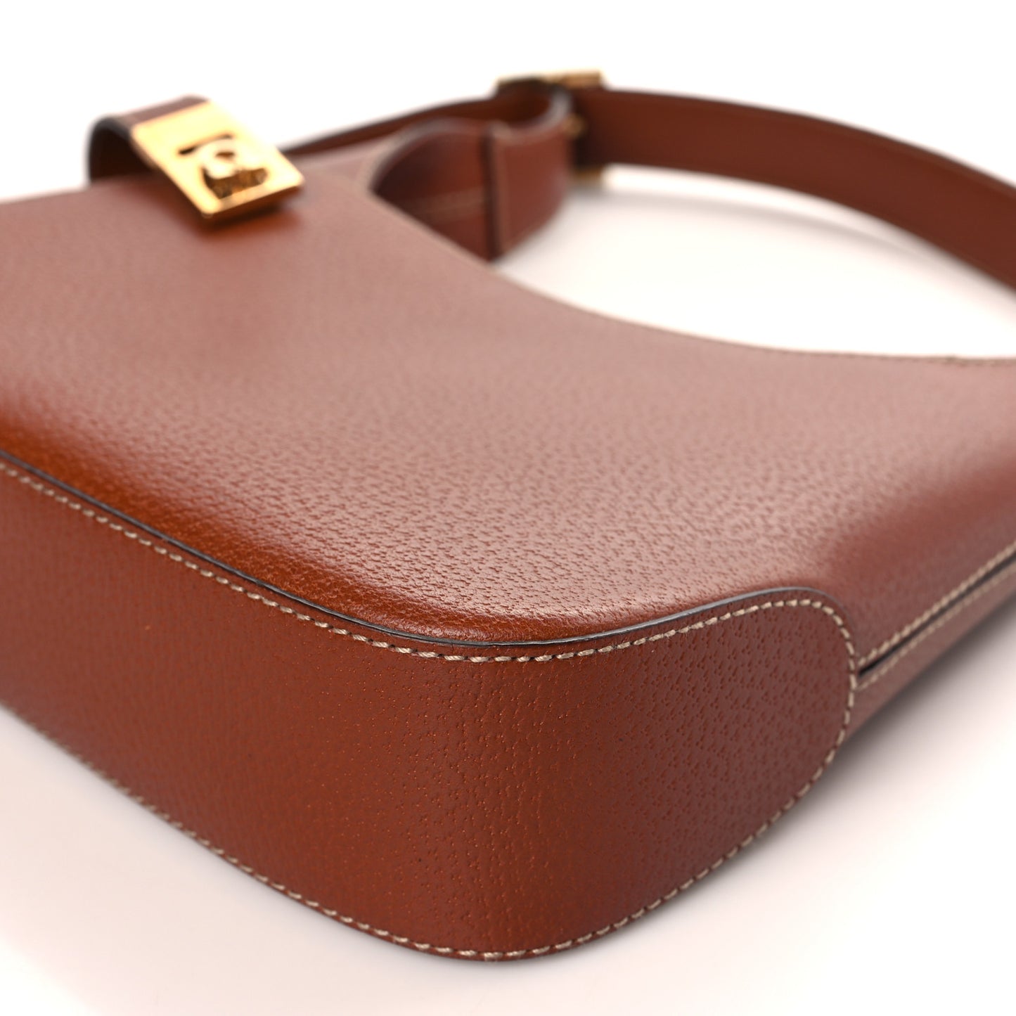 Pigskin Shoulder Bag Brown