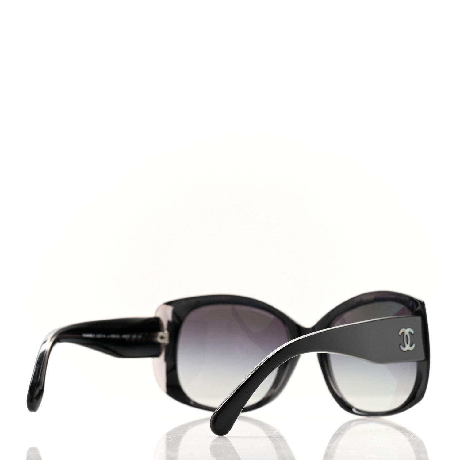 Chanel Mother of Pearl CC Sunglasses 5227-H Black 4 of 8